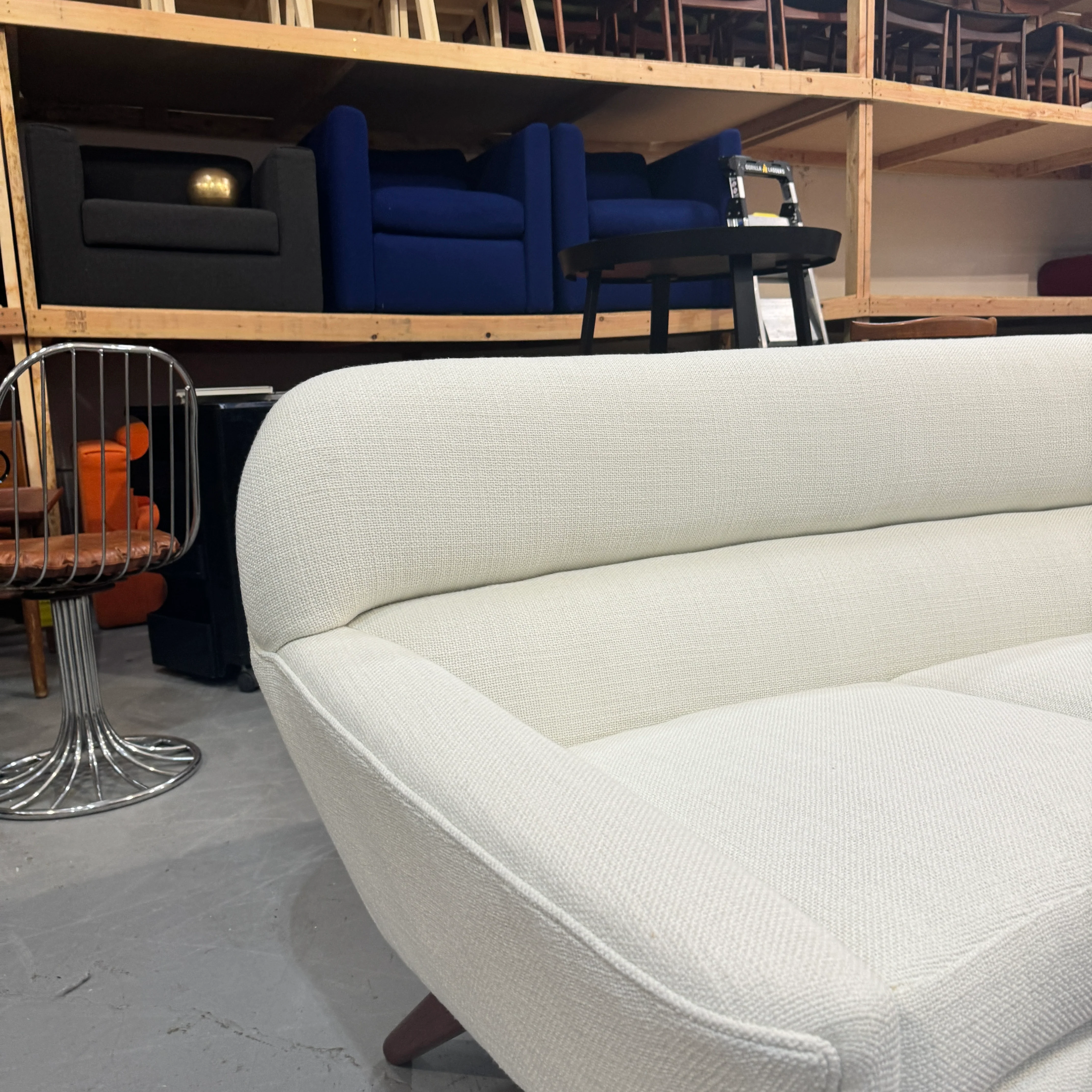 Danish Vintage Illum Wikkelso-Mikael Laursen 4 seater sofa - Image 4