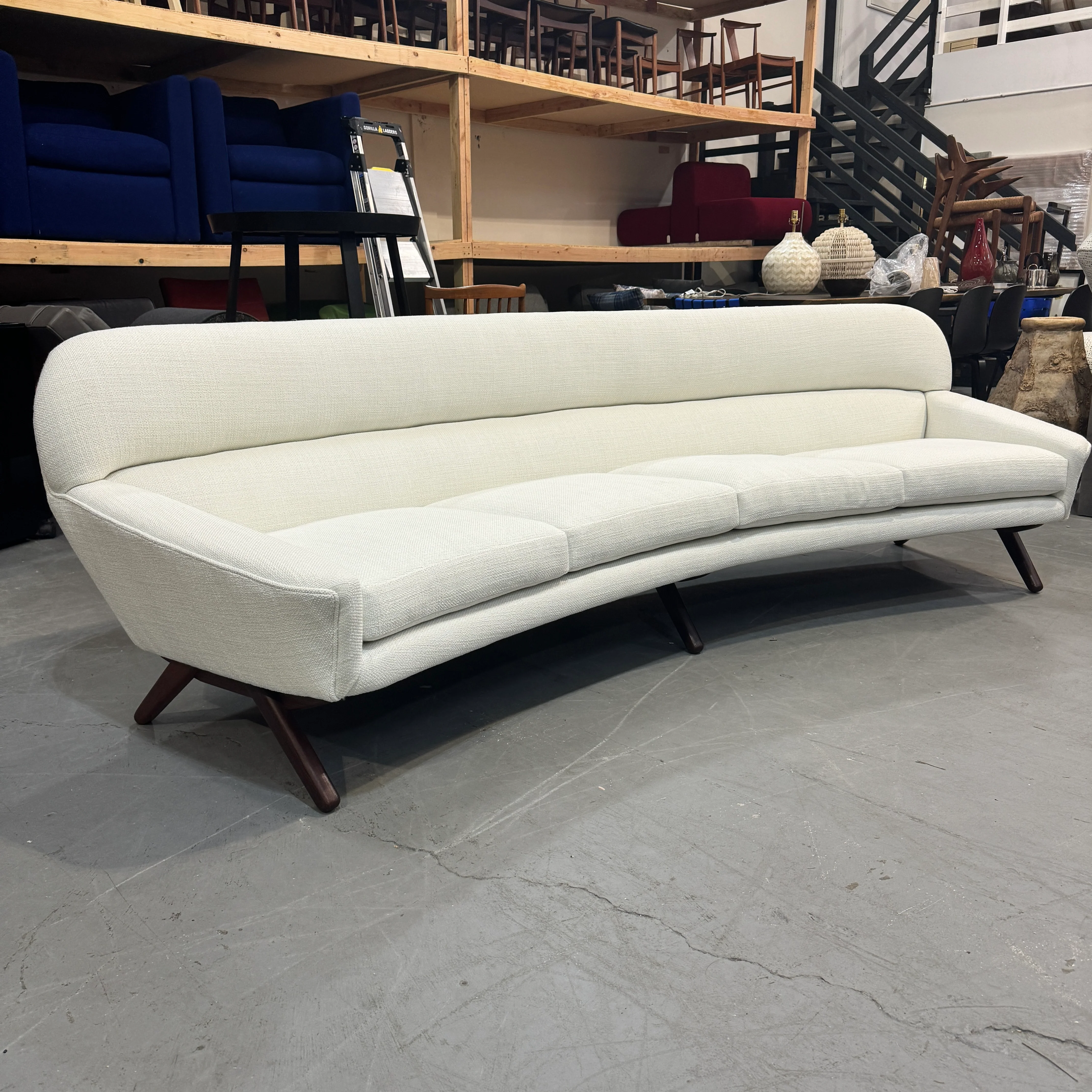 Danish Vintage Illum Wikkelso-Mikael Laursen 4 seater sofa - Image 6