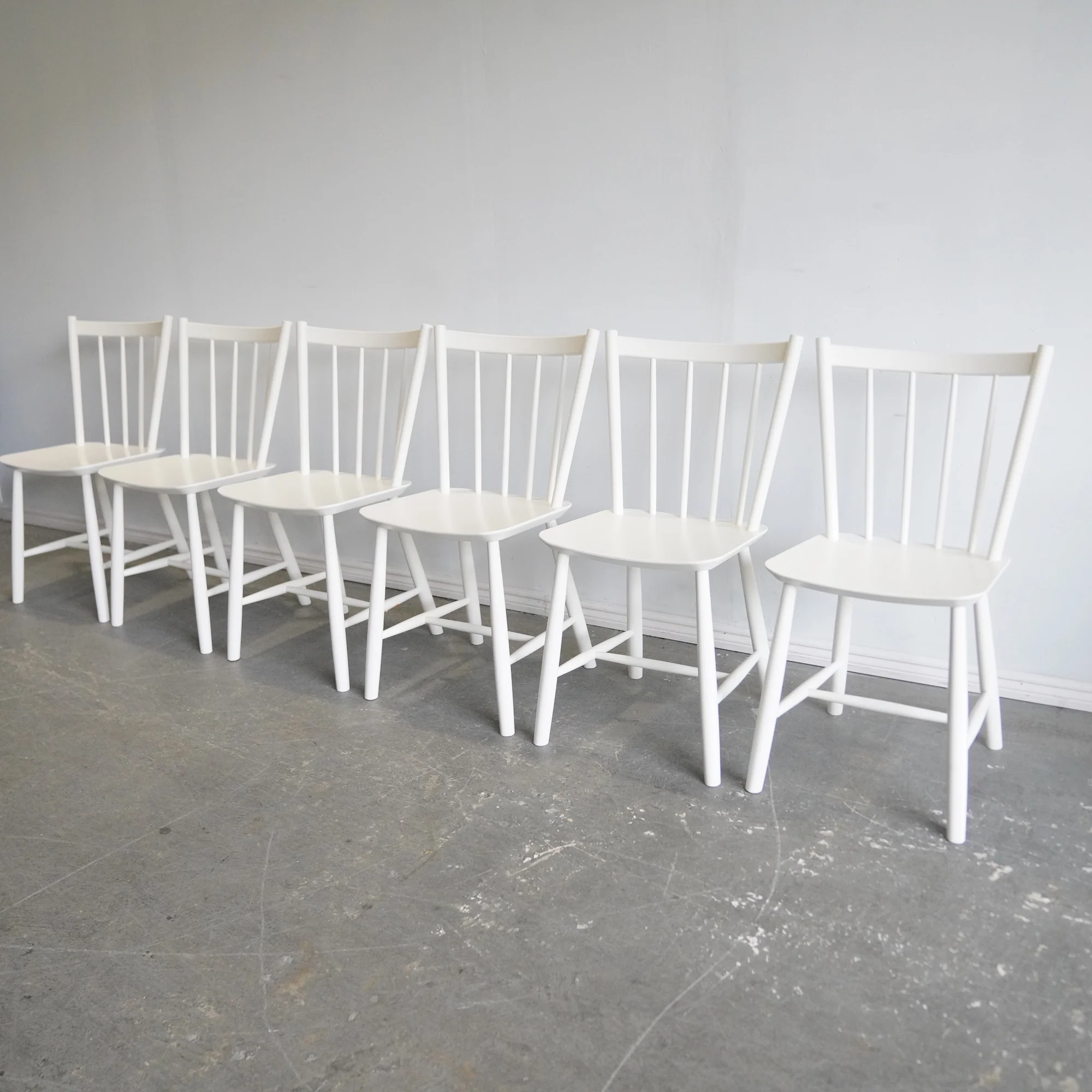 Design Within Reach Hay set of 6 J 41 Side Chair - Image 2