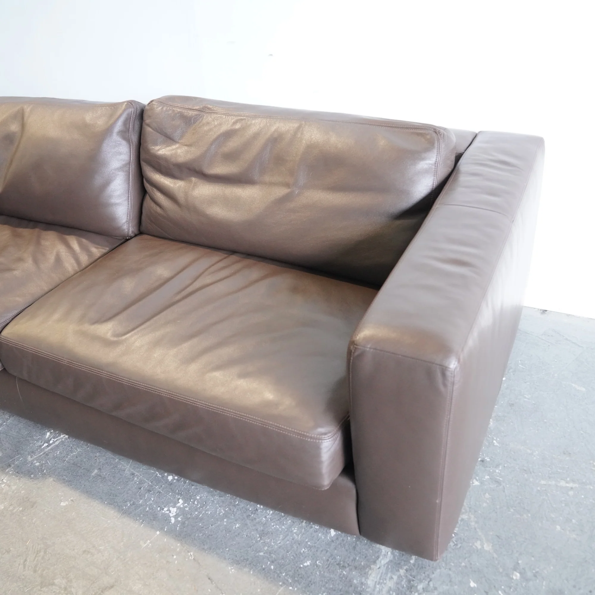 Design Within Reach Reid leather Sectional Sofa - Image 3