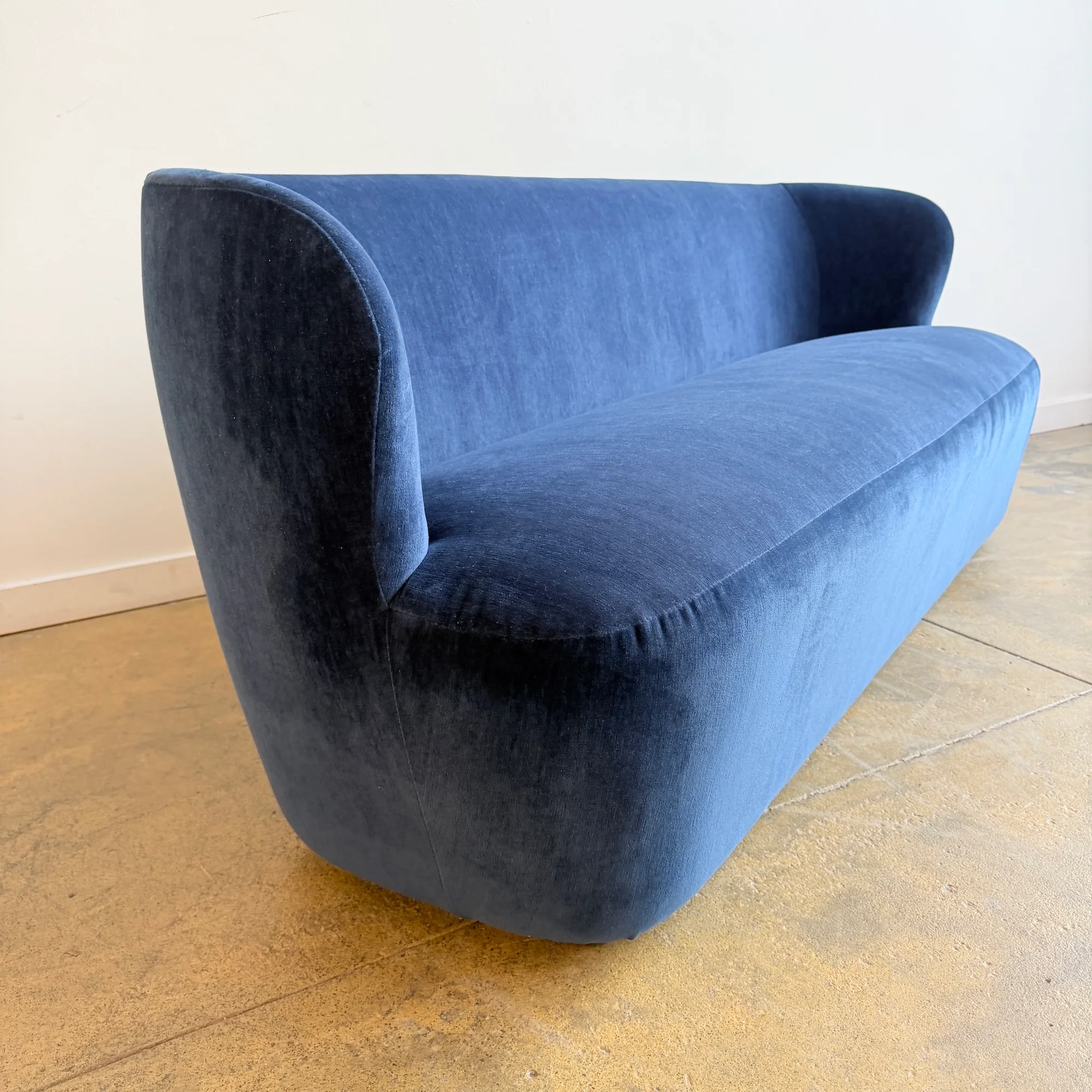 Gubi Stay Performance Velvet Sofa by Space Copenhagen - Blue - Image 3