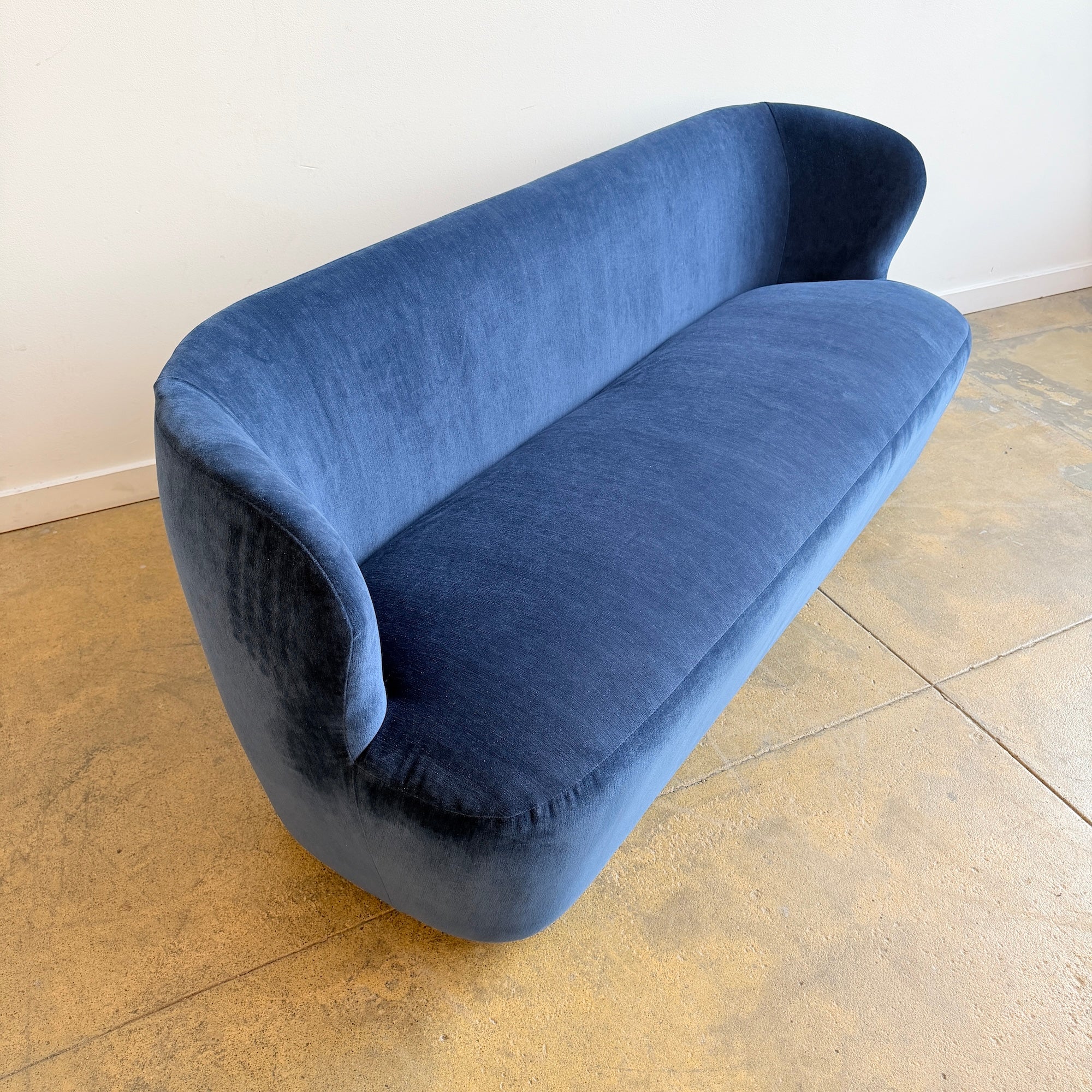 Gubi Stay Performance Velvet Sofa by Space Copenhagen - Blue - Image 4