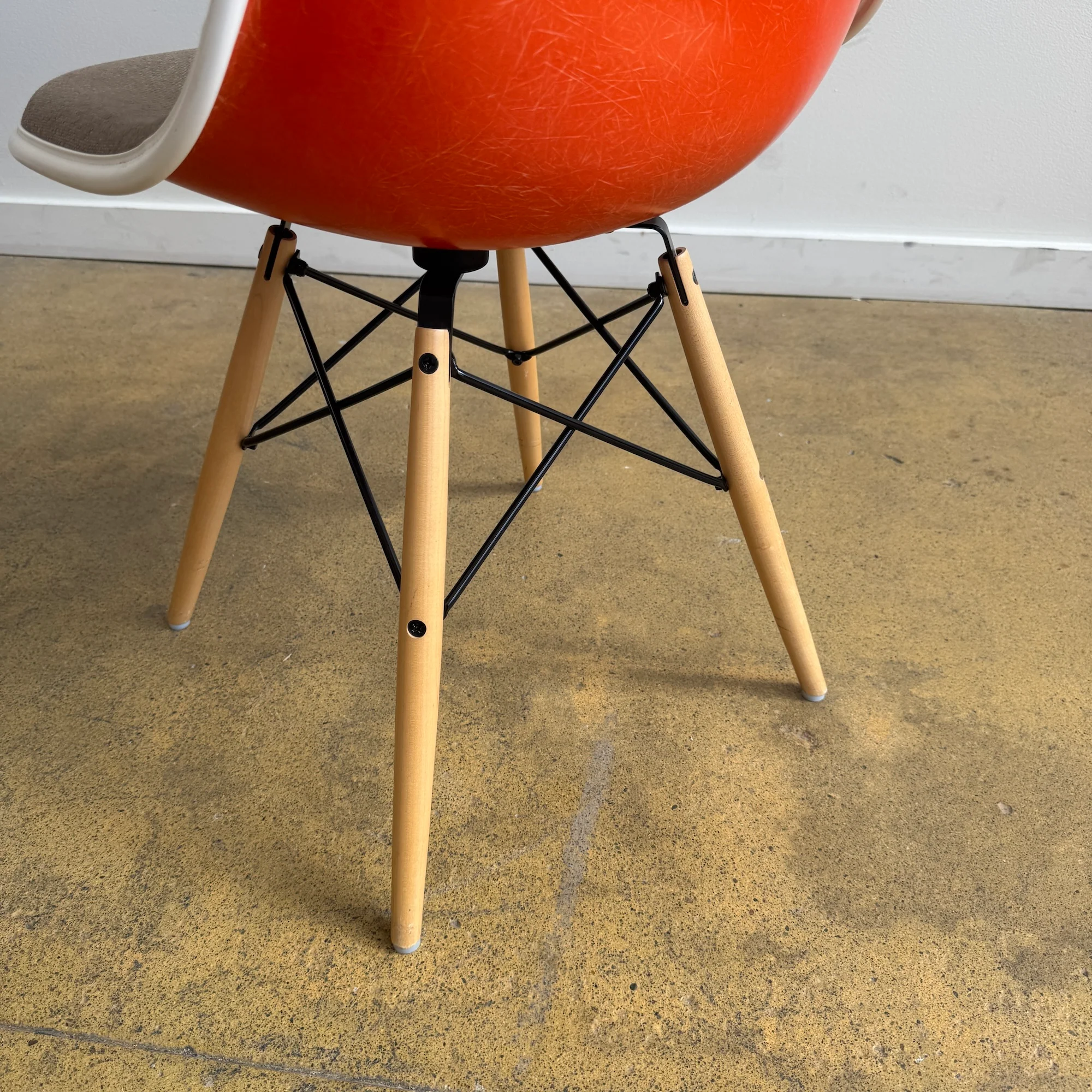 Herman MIller Eames Upholstered Fiberglass Chair (Three Available) - Image 6