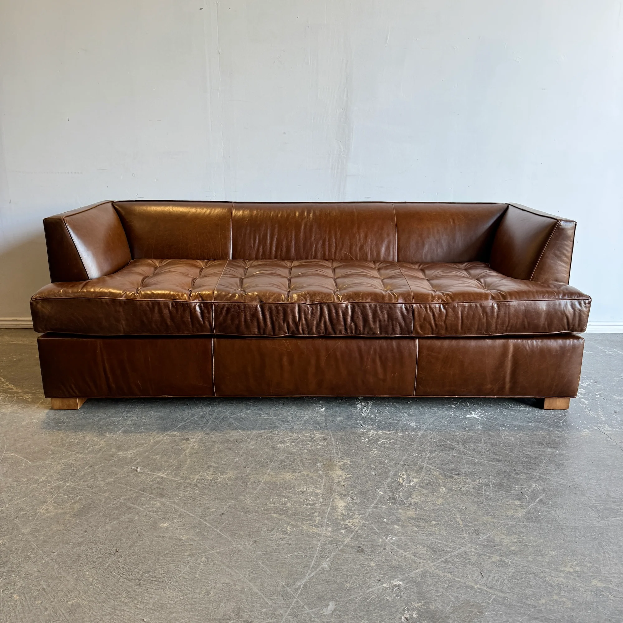 Mitchell Gold + Bob Williams Leather Sleeper Sofa