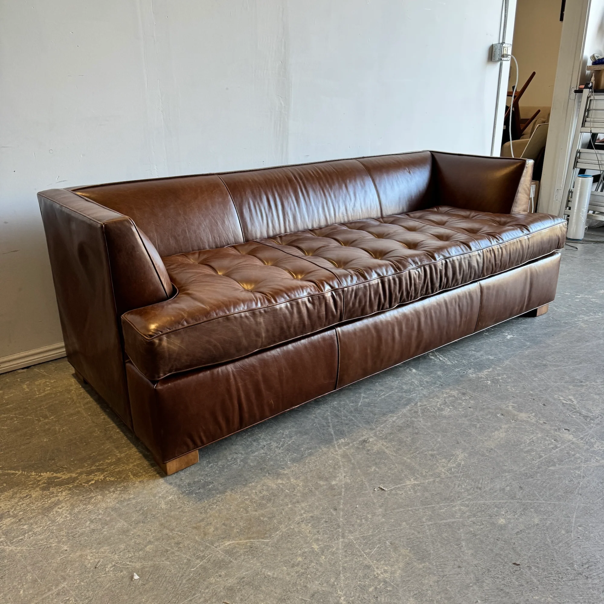Mitchell Gold + Bob Williams Leather Sleeper Sofa - Image 3
