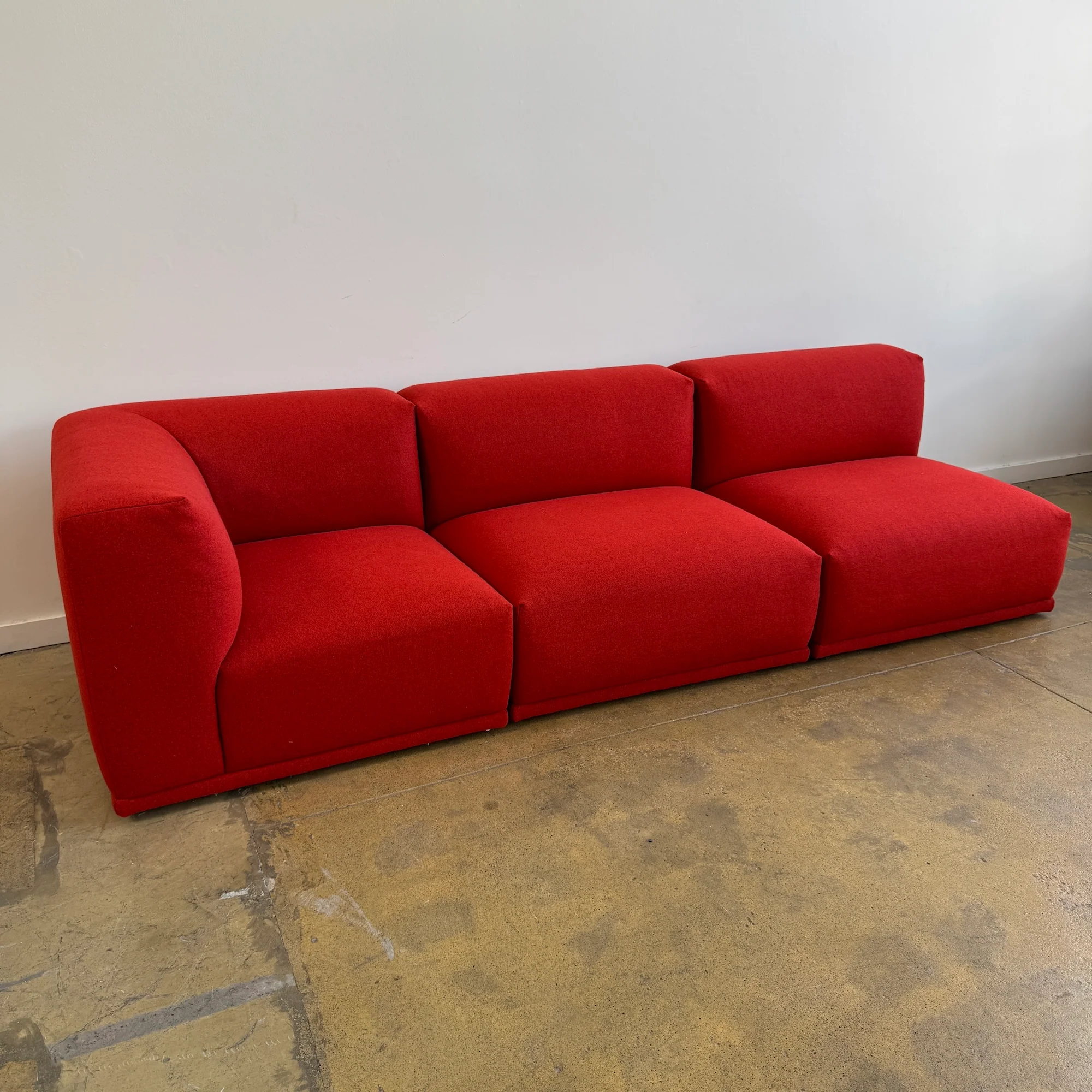 Muuto 3 Piece Connect Modular Sofa (Crimson Red) - Image 2