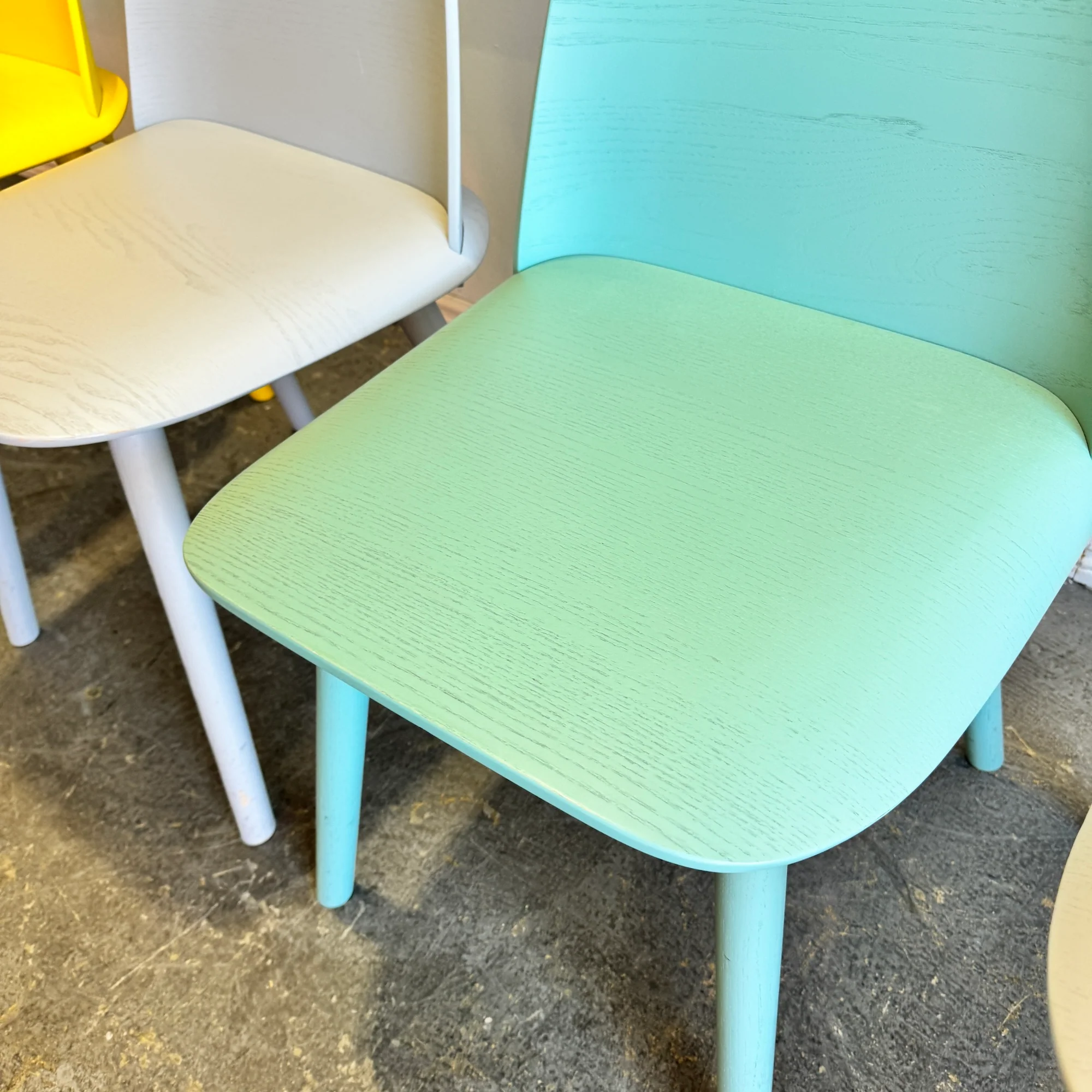 Muuto Set of 4 Nerd Multi color dining chairs - Image 5