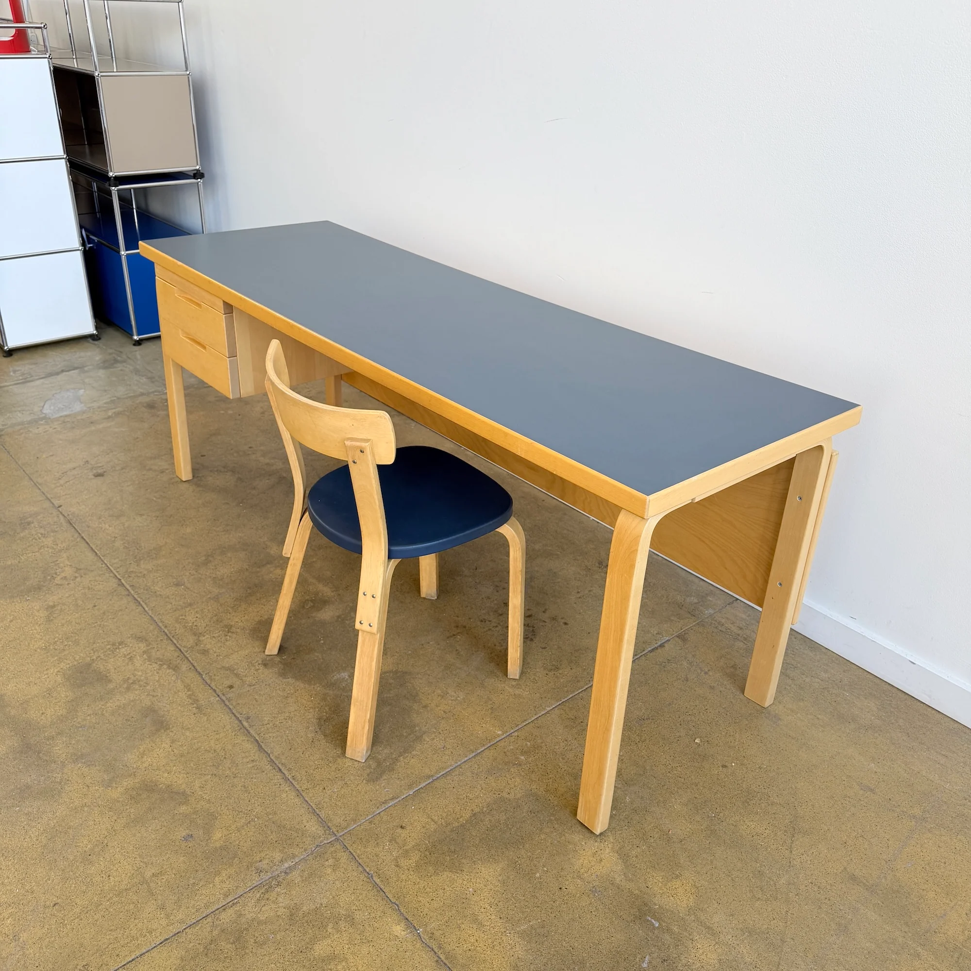 Rare! Alvar Aalto XL Birch Desk with Matching Chair - Image 3
