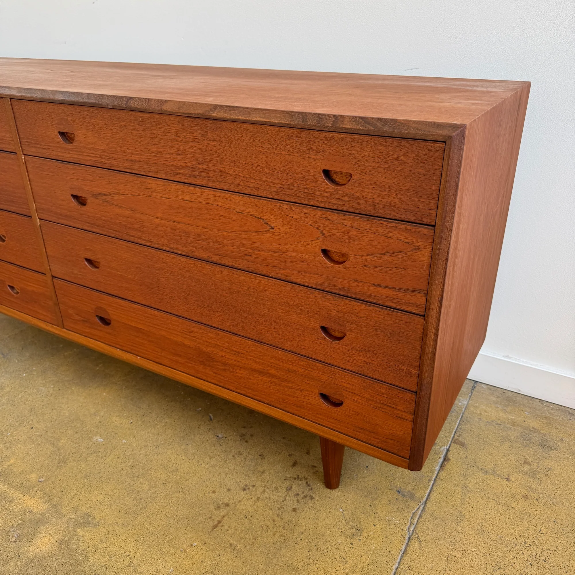 Rare! Danish Modern Grete Jalk Teak 8 Drawer Dresser for Sibast - Image 6