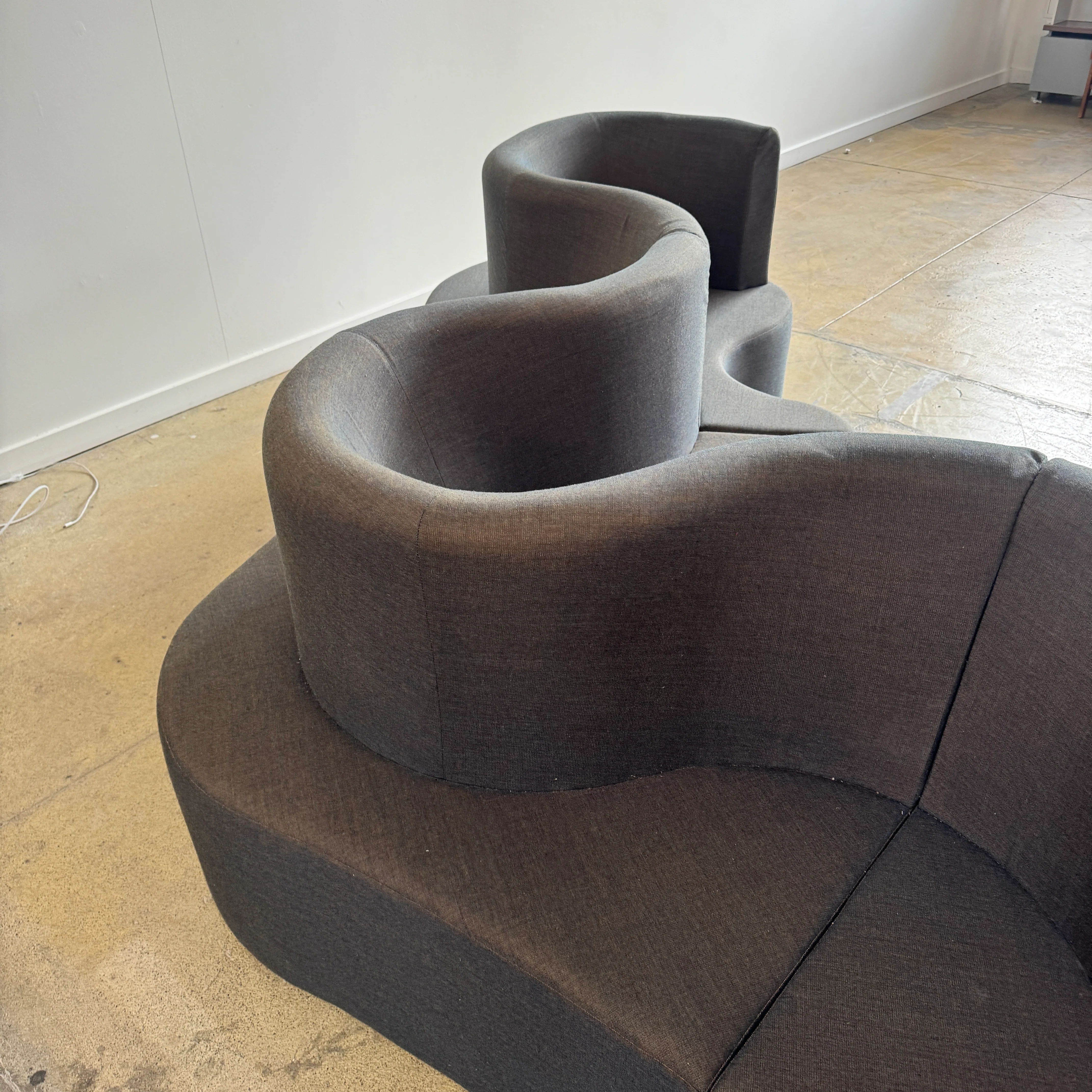 Rare! Verner Panton cloverleaf 4 unit sofa (Reversible Double Seating) - Image 5