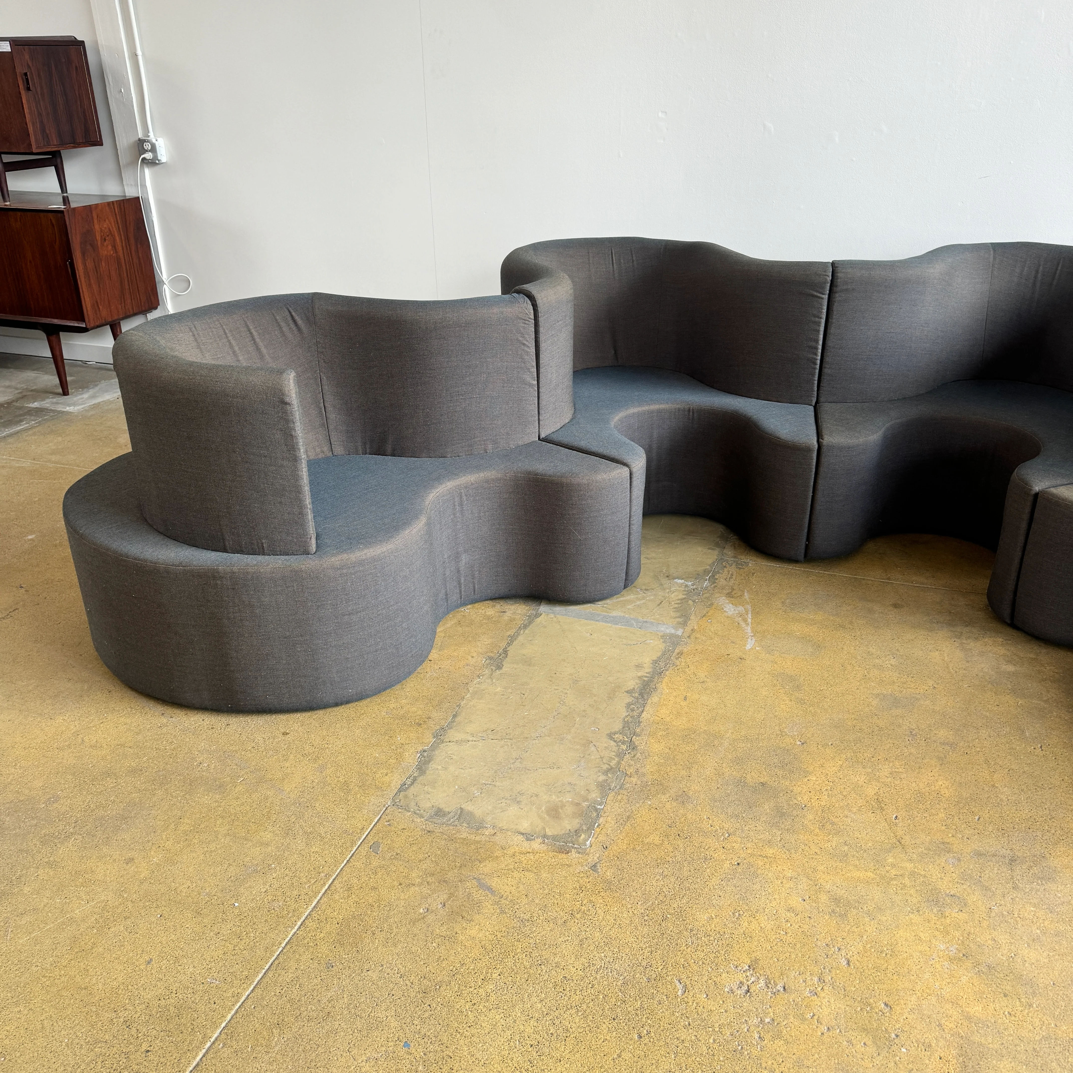 Rare! Verner Panton cloverleaf 4 unit sofa (Reversible Double Seating) - Image 8