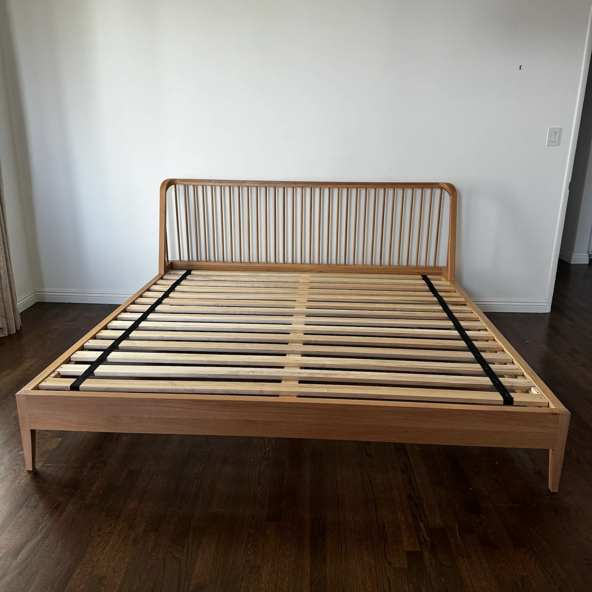 Rejuvenation Perkins Spindle Oak King Bed - Image 2