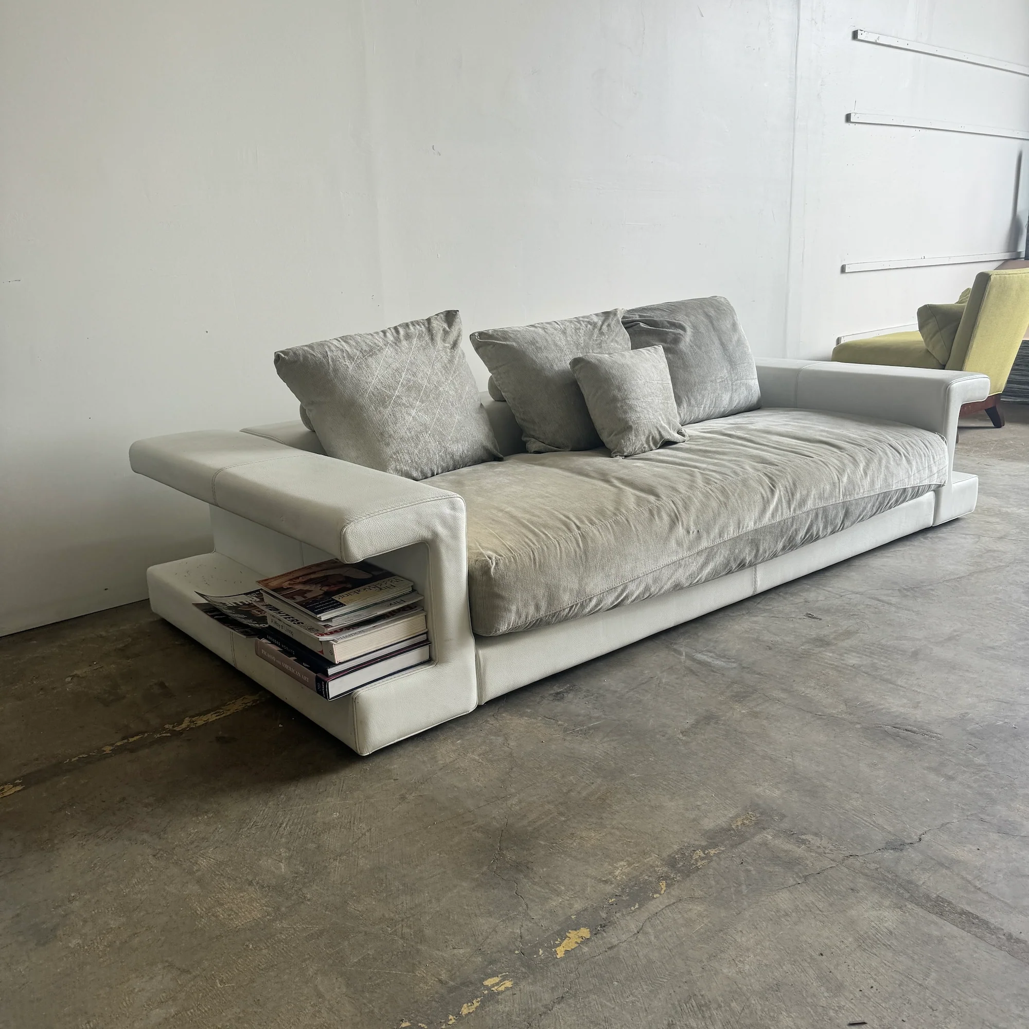 Roche Bobois Memento Sofa with Side Bookcases - Image 4