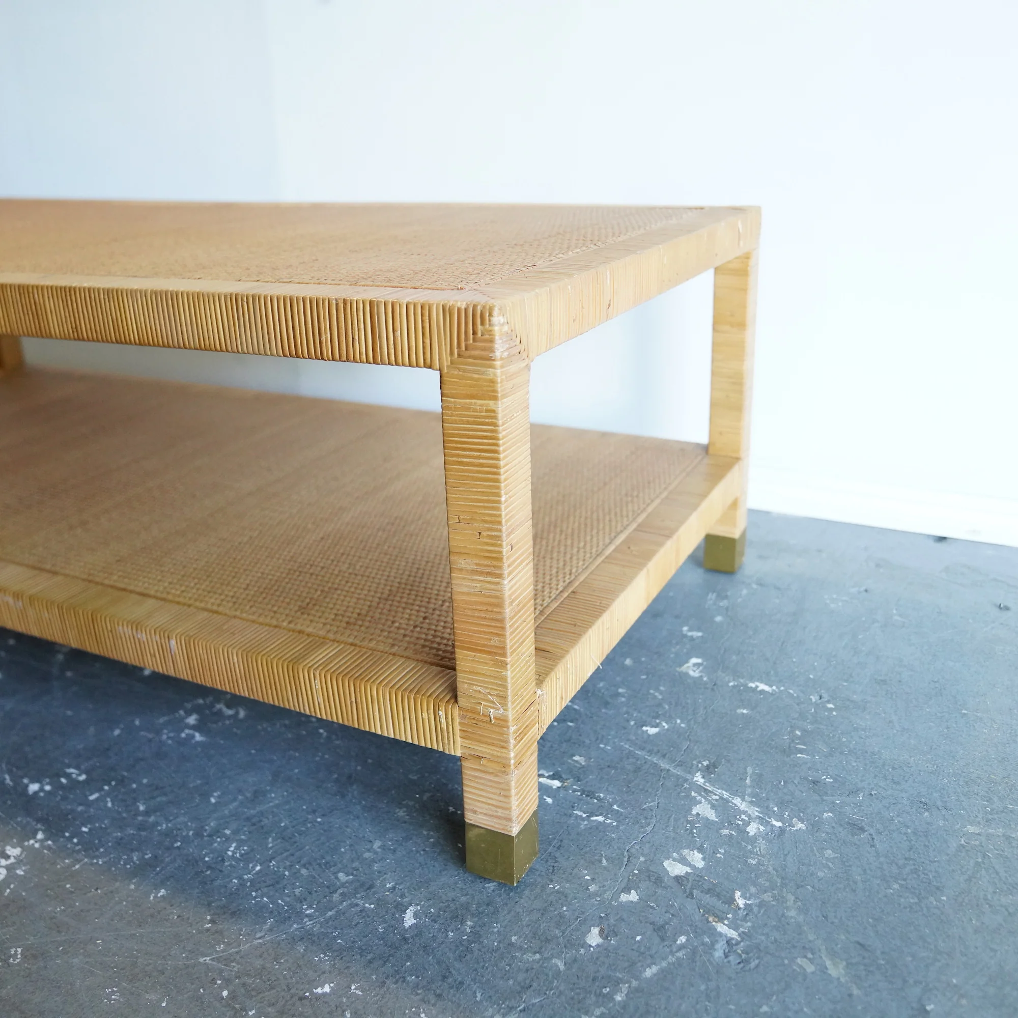 Serena and Lily Balboa Rattan Coffee Table - Image 5