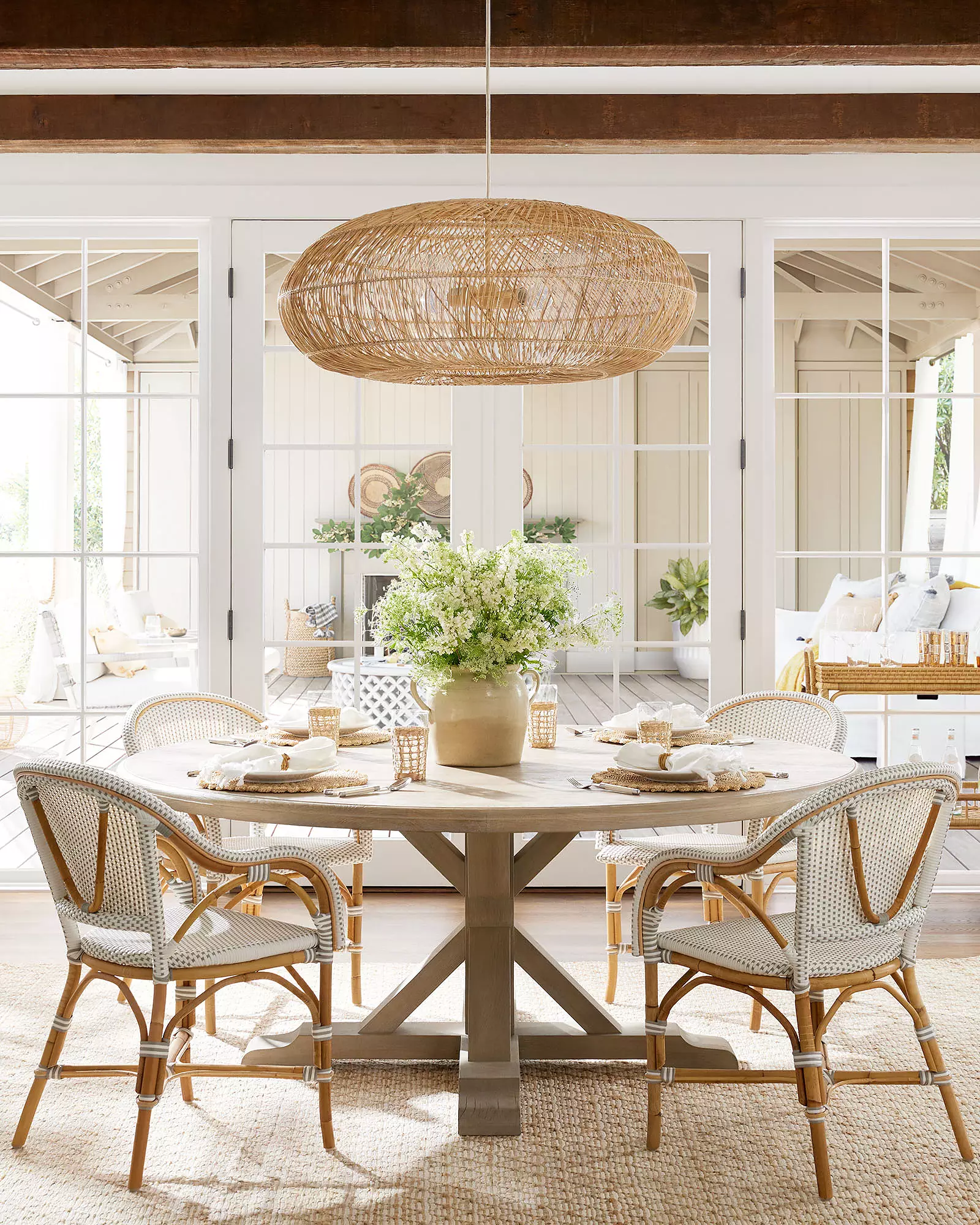 Serena and Lily Lakwood 72" Oakwood Dining Table - Image 2