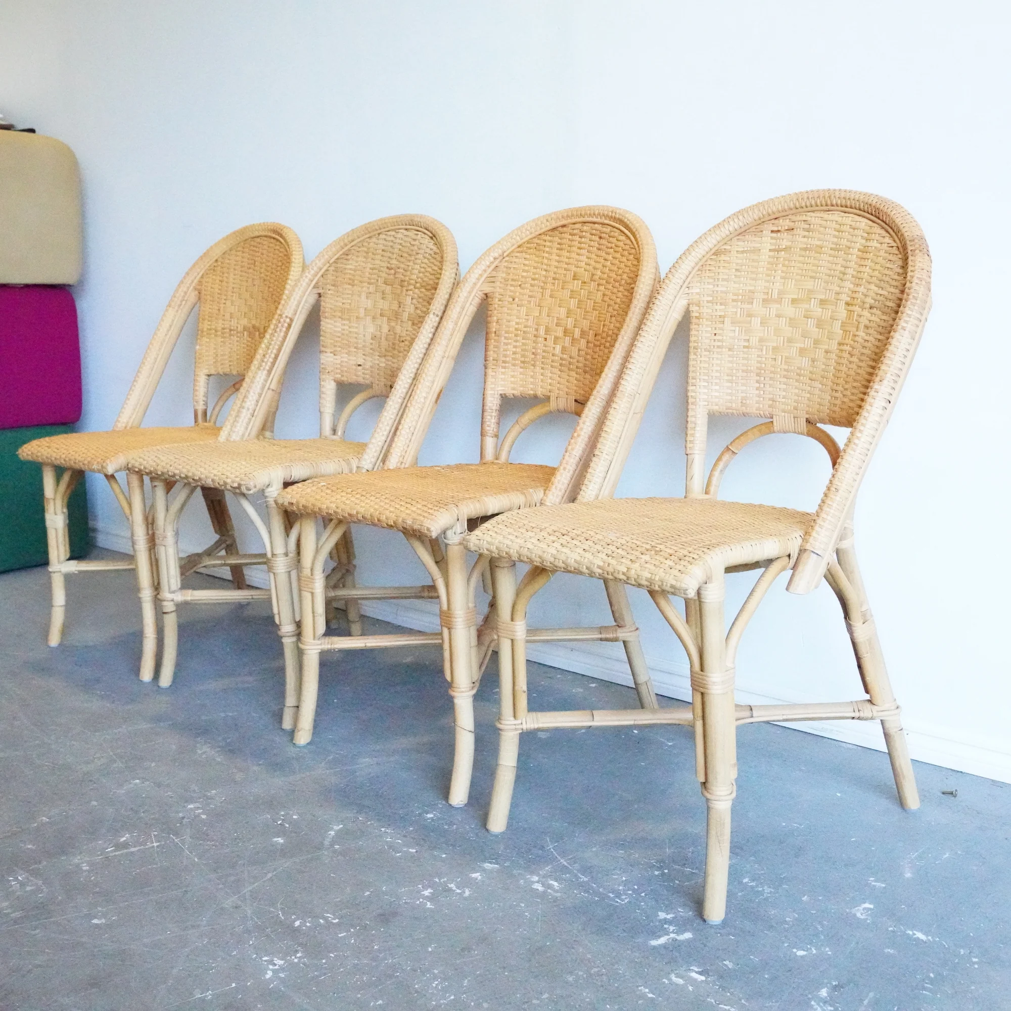 Serena and Lily Sunwashed Riviera Rattan Dining Chair - Image 2