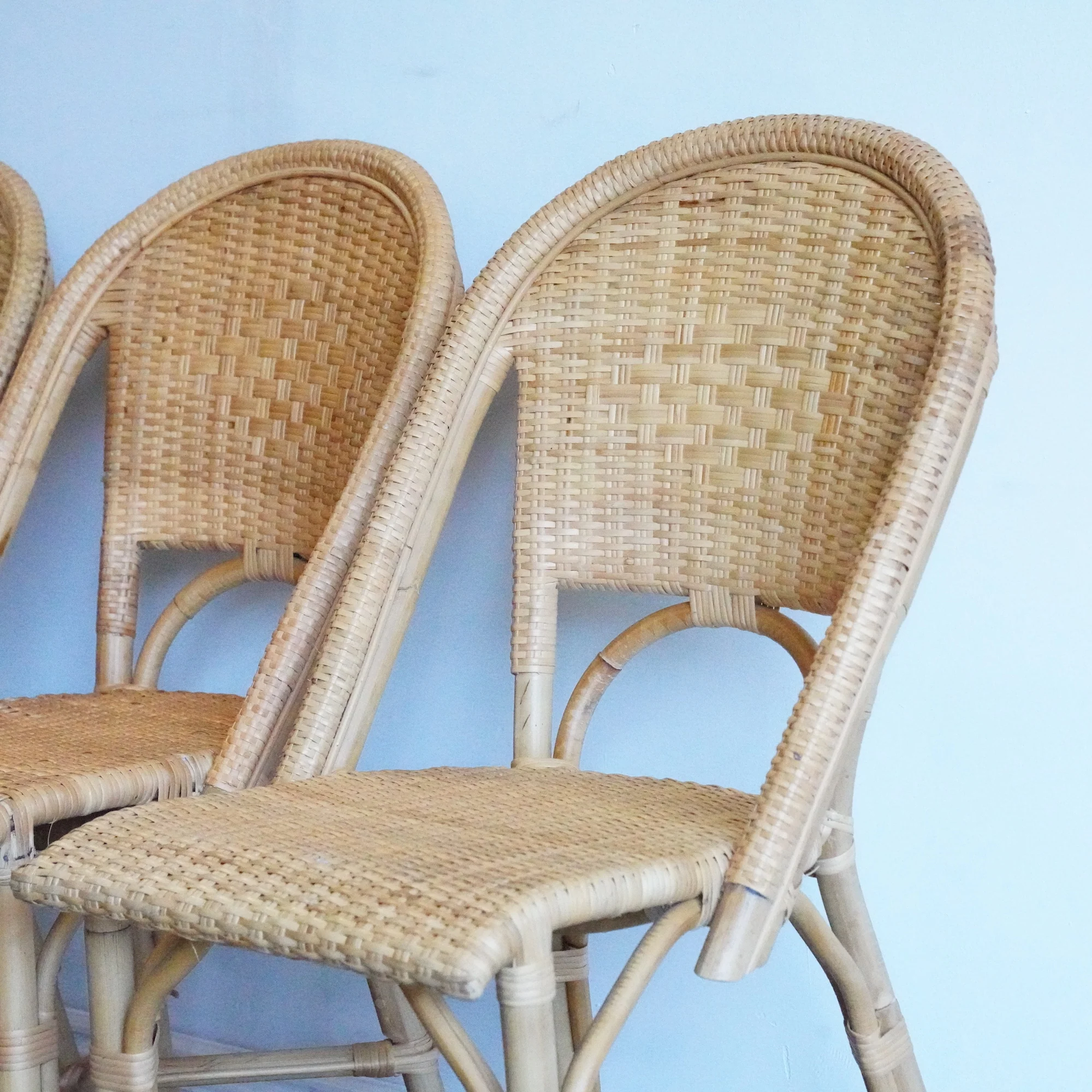 Serena and Lily Sunwashed Riviera Rattan Dining Chair - Image 3
