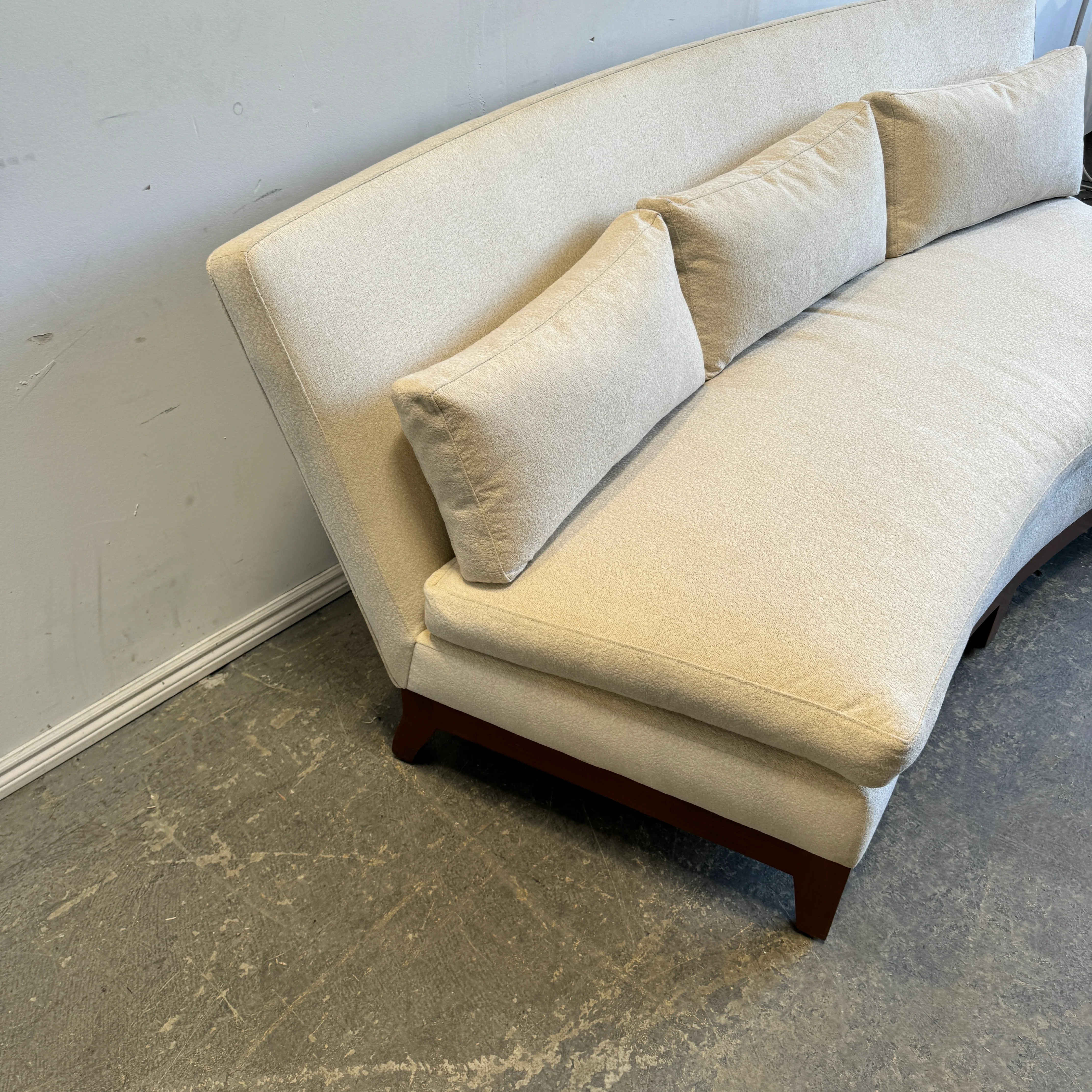 Ted Boerner Intermezzo Curved Boucle Sofa - Image 5