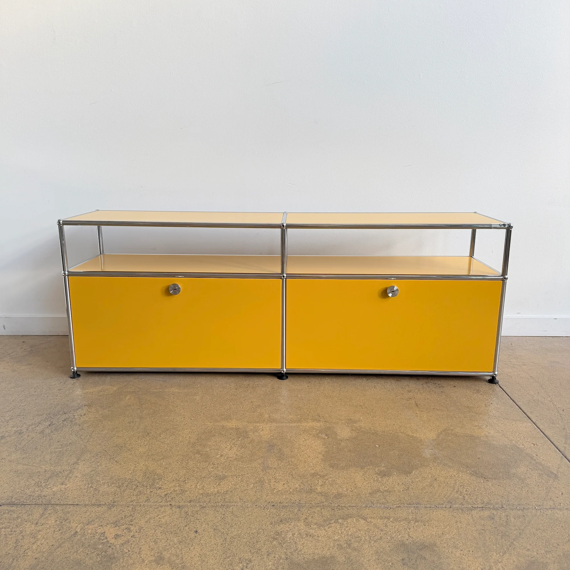 USM Haller 2X2 Media Console 22' - Golden Yellow