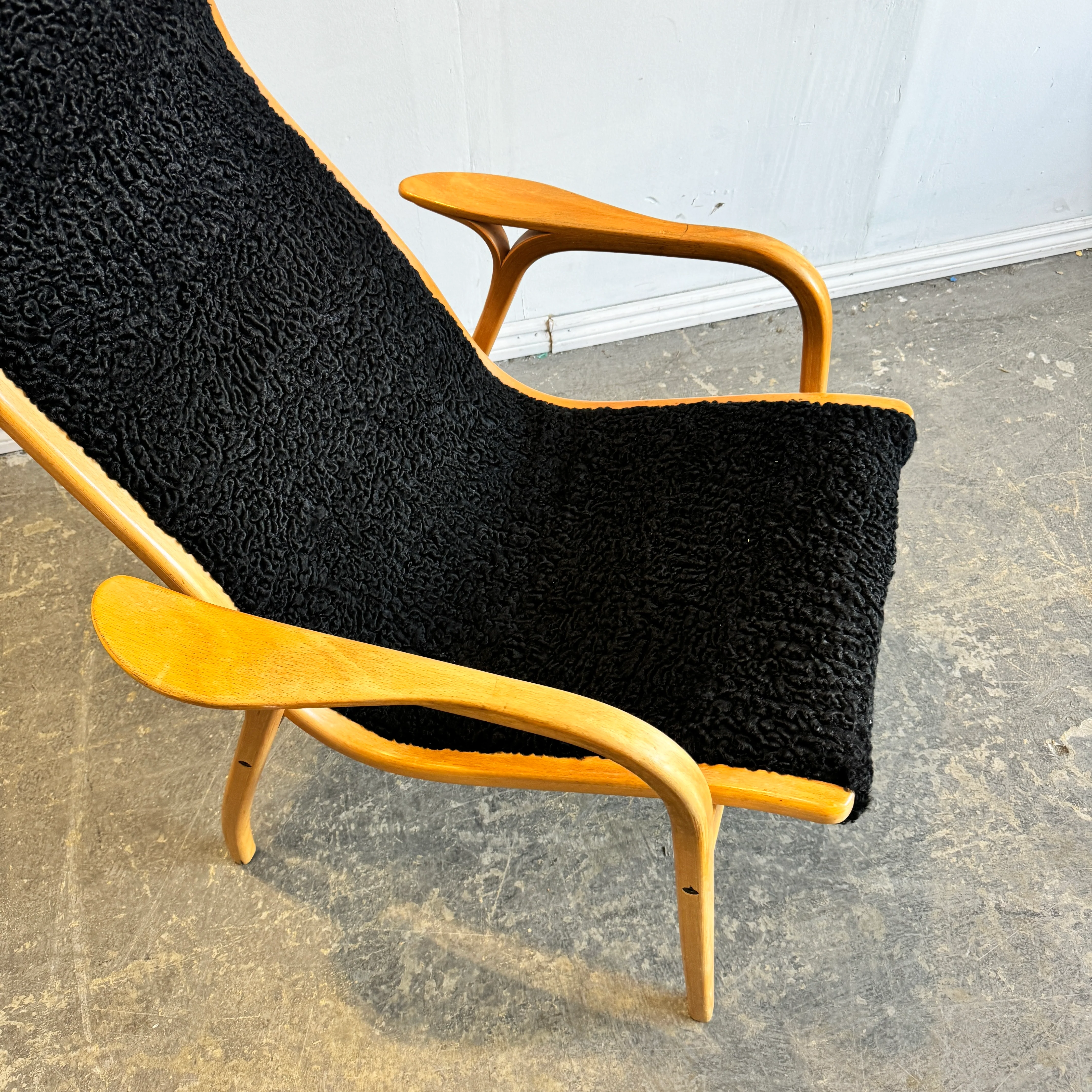 Vintage iconic Mid Century Lamino Sheepskin Lounge Chair by Yngve Ekström for Swedese - Image 4