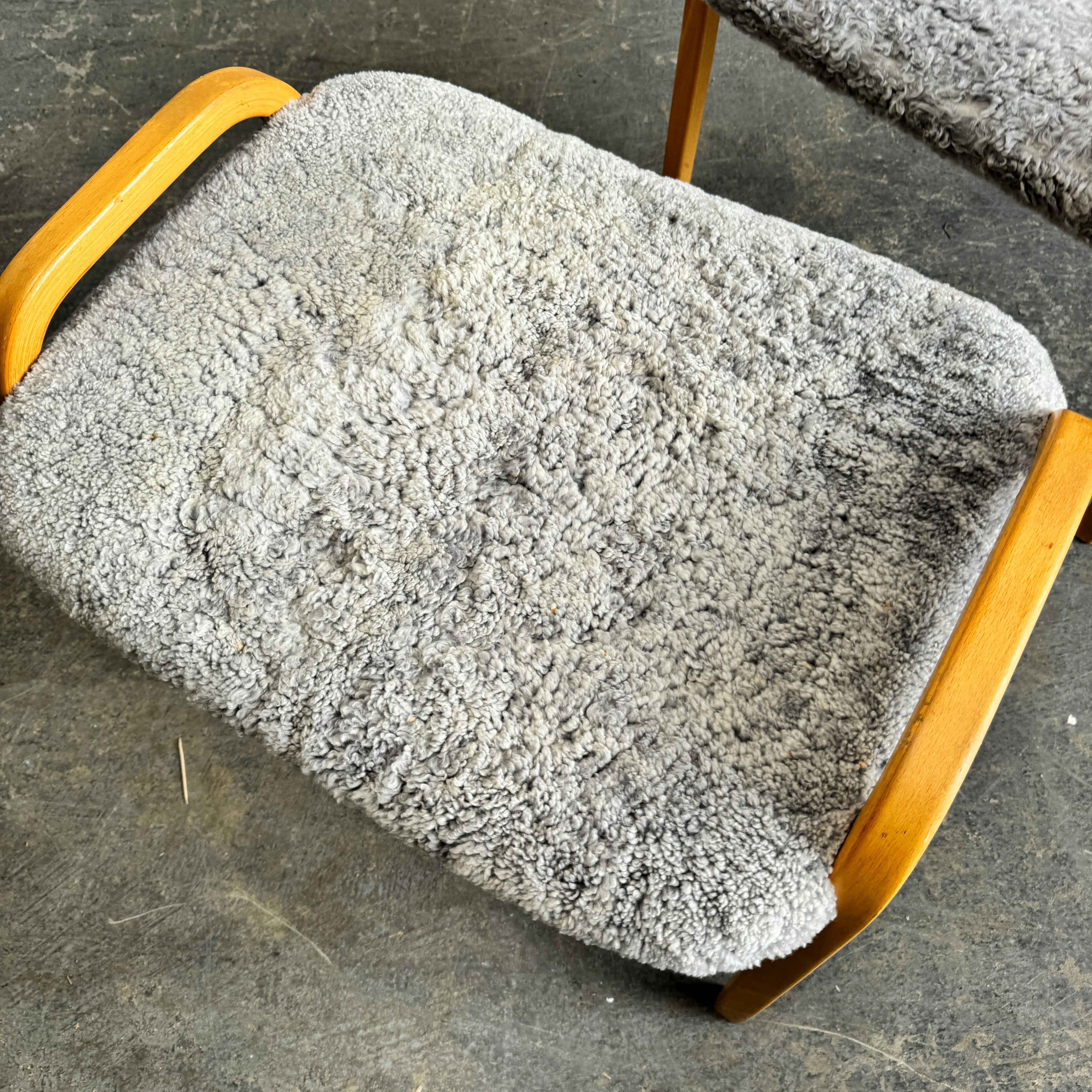 Vintage iconic Mid Century Lamino Sheepskin Lounge Chair by Yngve Ekström for Swedese - Image 3
