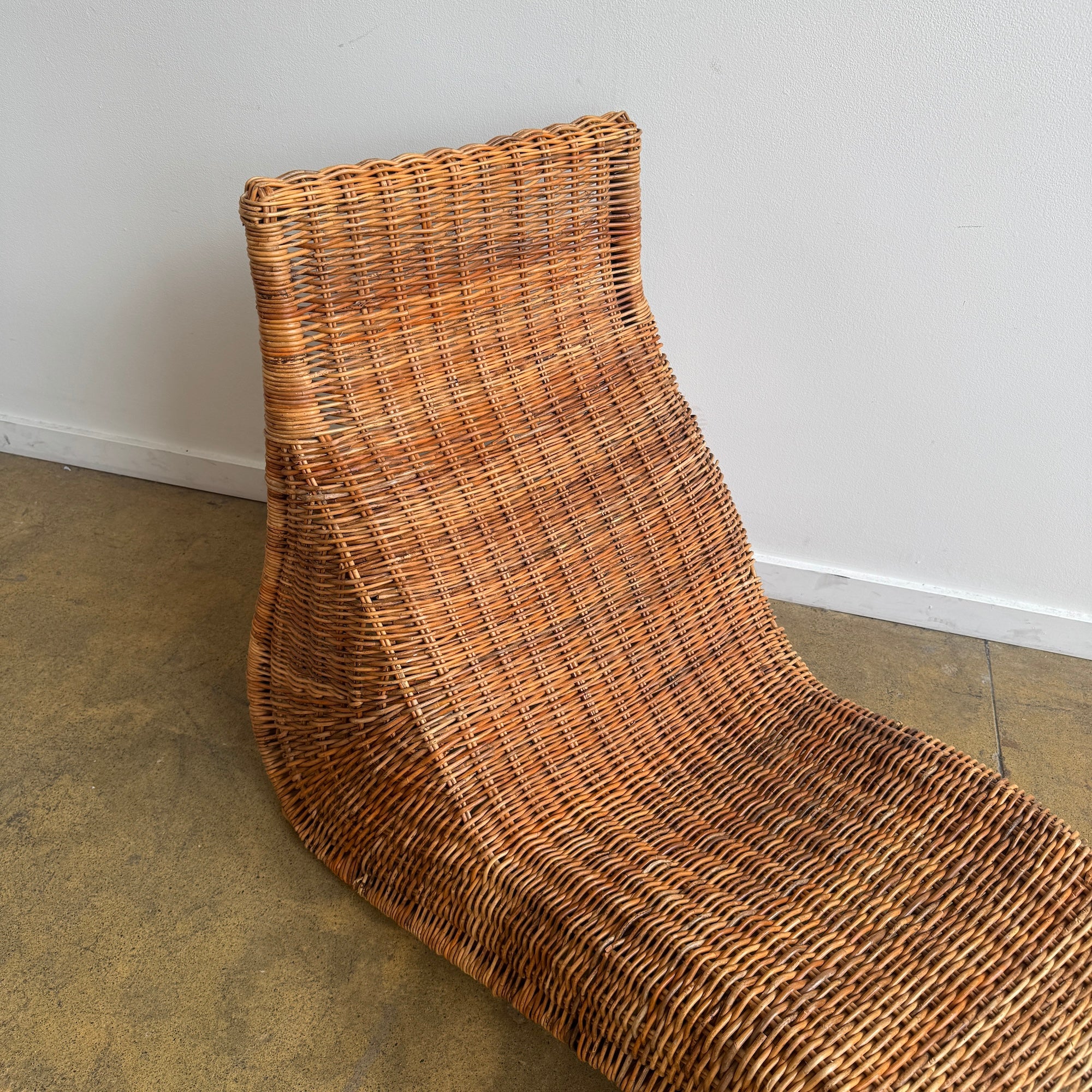 Vintage IKEA Karlskrona Wicker Chaise Longue by Carl Öjerstam, 1990s - Image 5