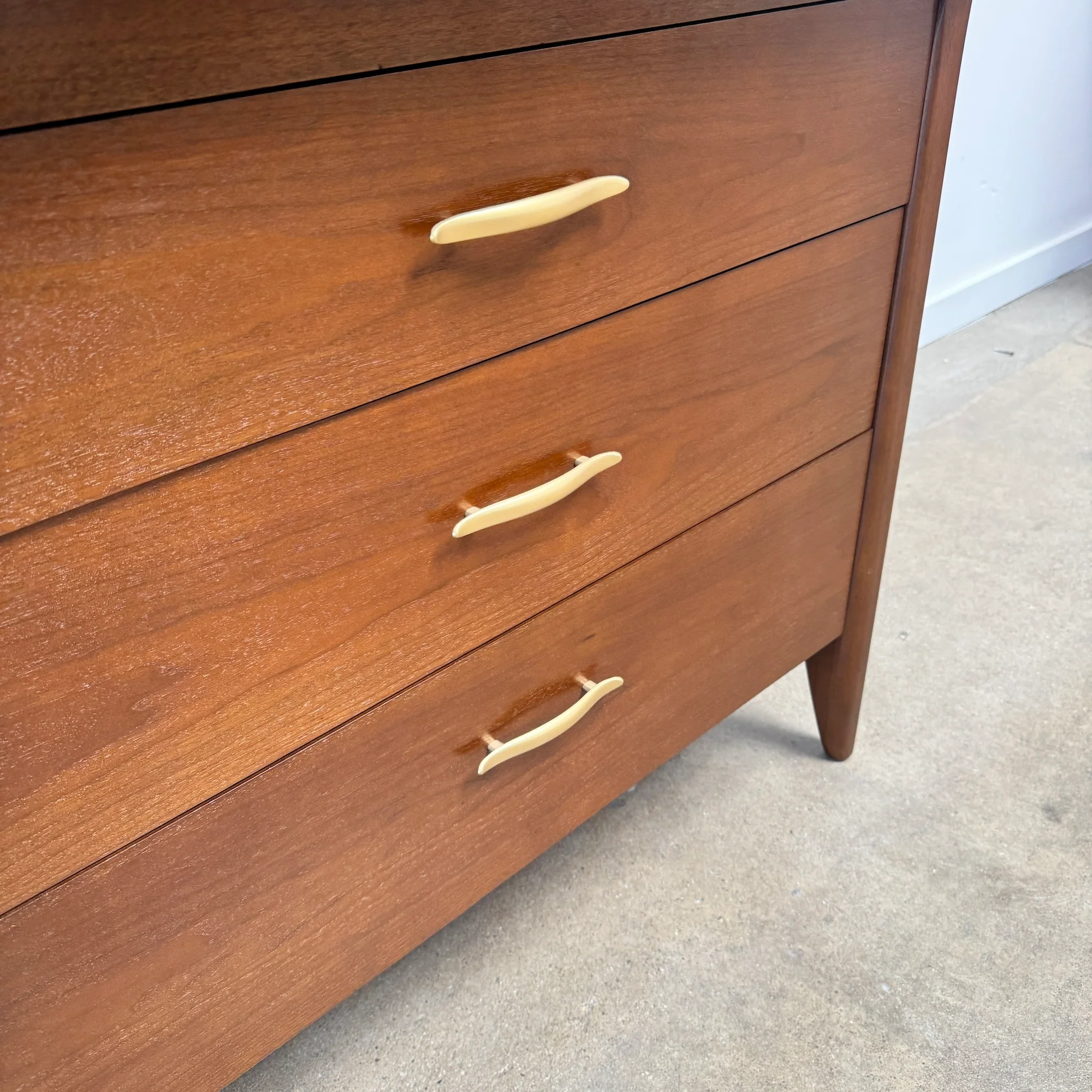 Vintage John Van Koert for Drexel Profile Highboy Dresser / Secretary Desk - Image 5