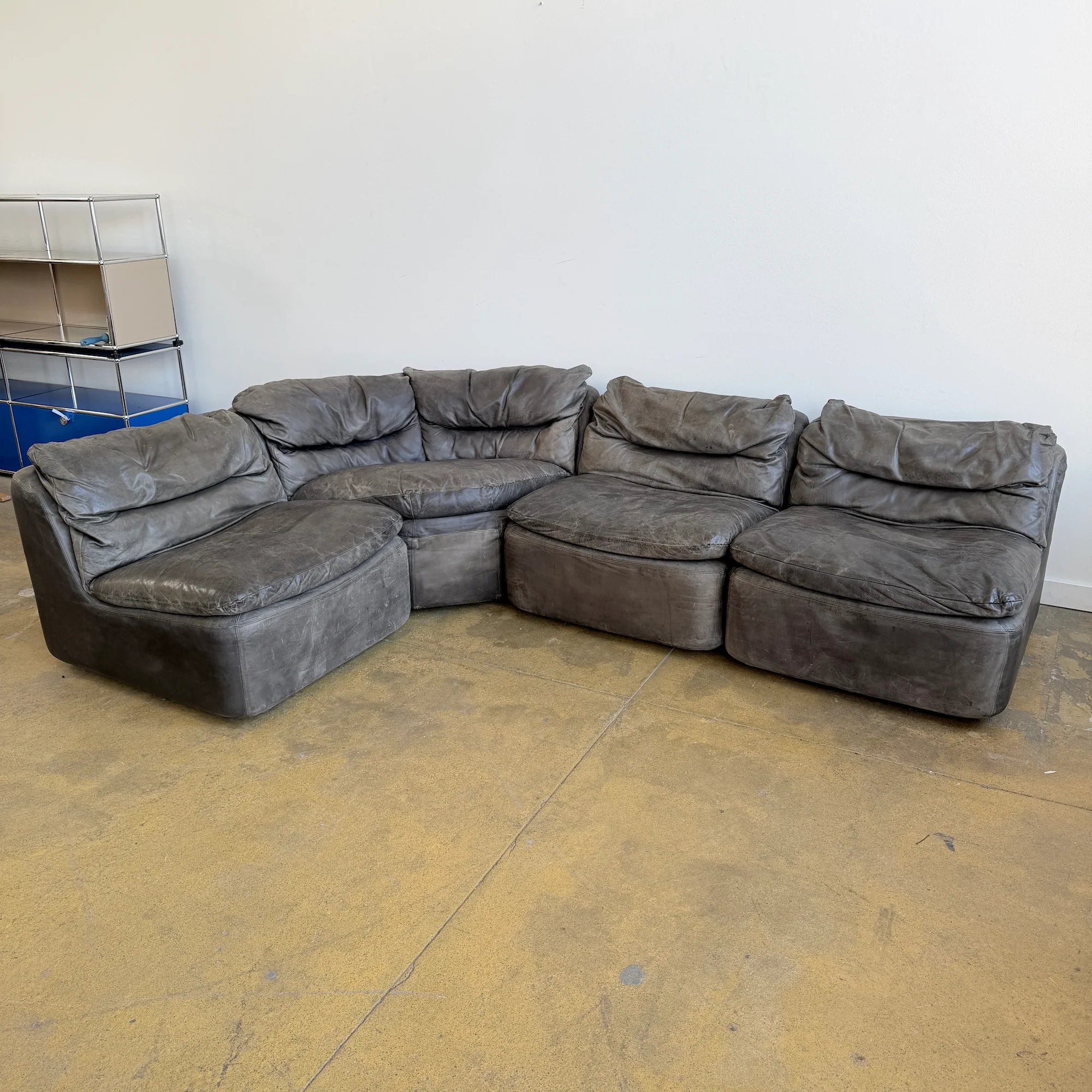 Vintage Walter Knoll Modular 4 Piece Sofa by Friedrich Hill